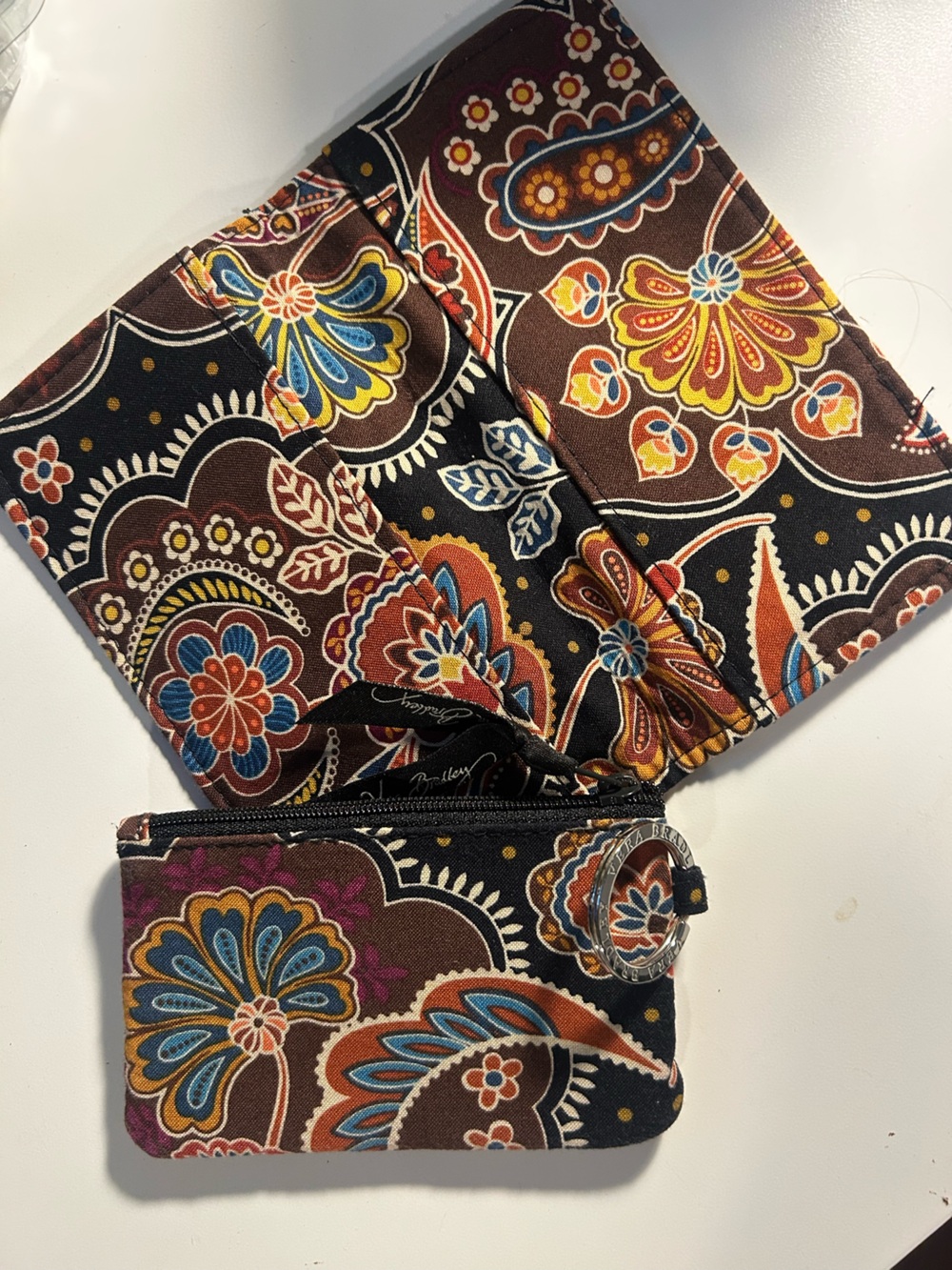 Vera Bradley bundle of checkbook sleeve and wallet